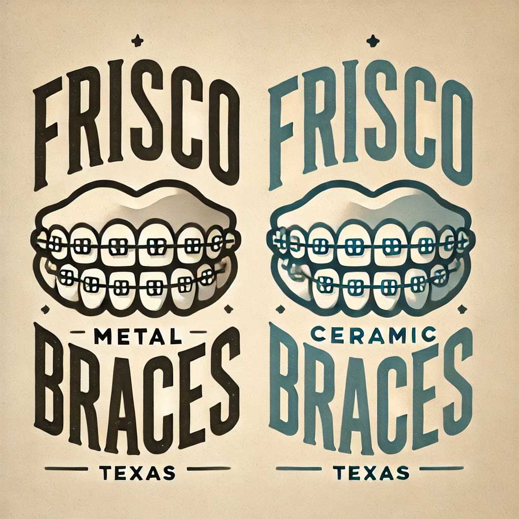 Ceramic vs metal braces Frisco tx