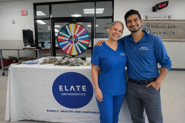 Elate Orthodontics Team at Wilkinson Middle School Frisco TX Health FAir